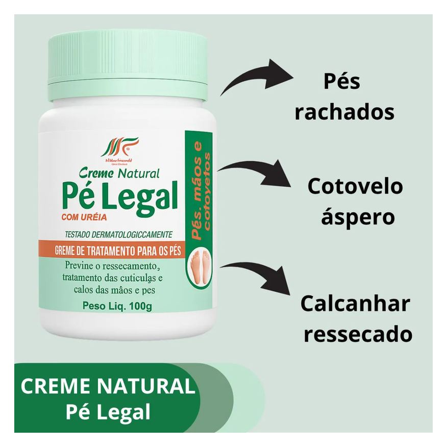 de Creme Uréia para Pés e Cotovelos Hidratação Intensa