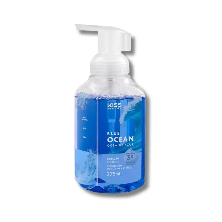 Kiss New York Sabonete em Espuma para Mãos Blue Ocean 275ml