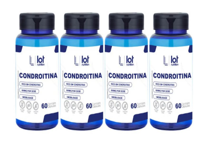 Lot Nutrition Kit 4un Ácido Fólico 60 cápsulas Suplemento sem Sabor