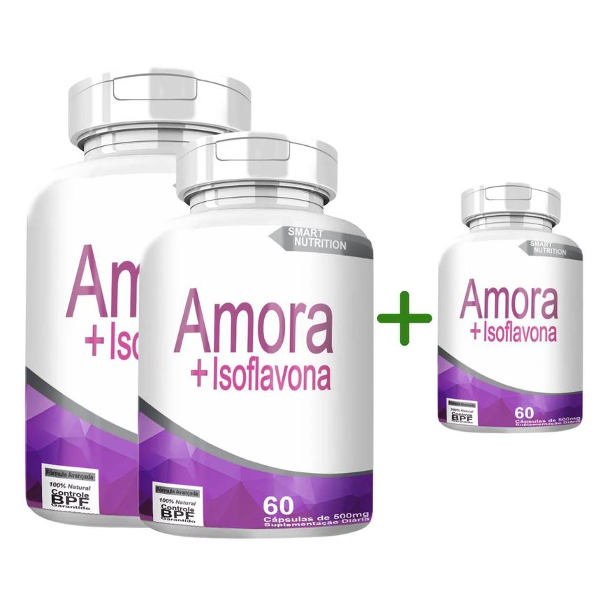 4Elementos Amora com Isoflavona com Total de 180 cápsulas