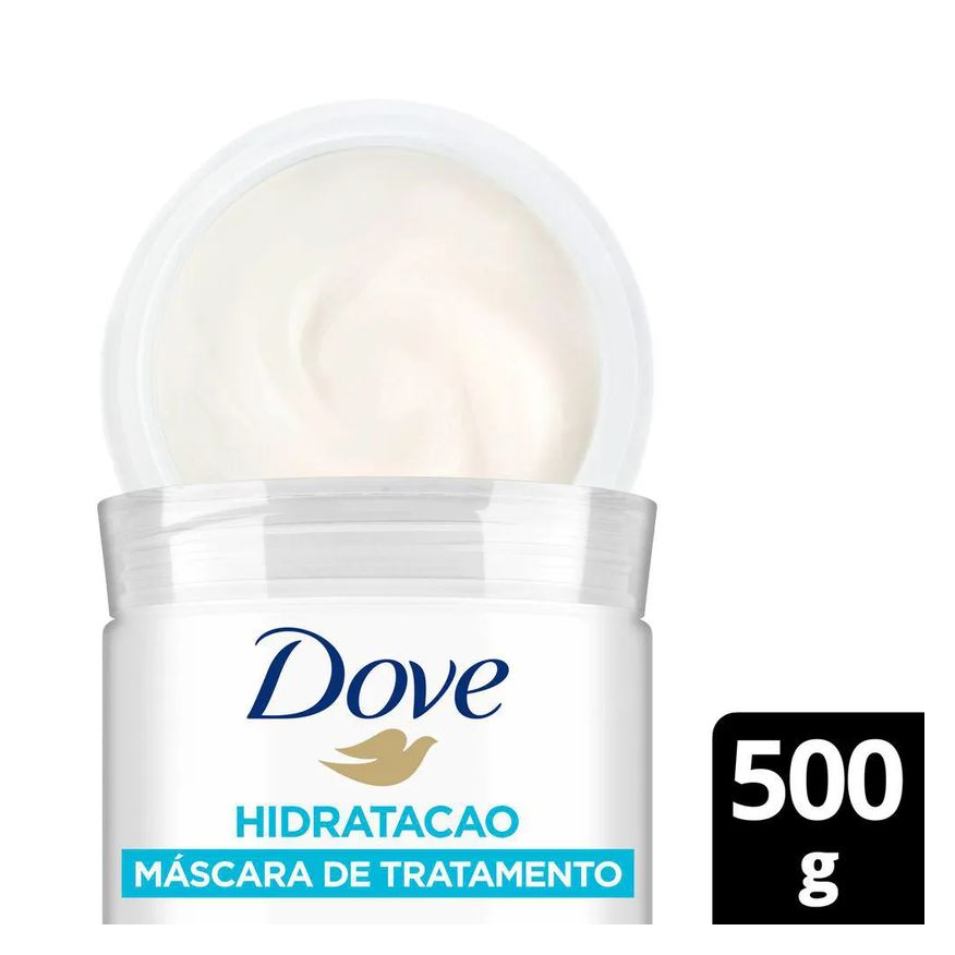 Dove Máscara de Tratamento + Finalizador 2 em 1 Hidratação + Vitaminas 500g