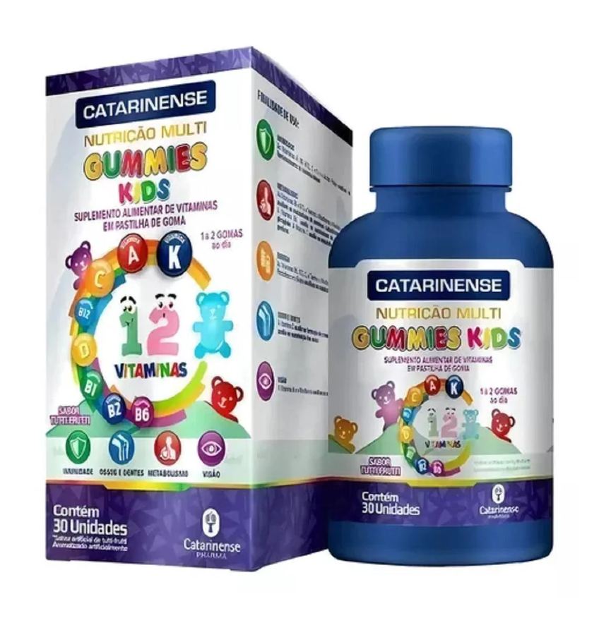 Catarinense Multi Polivitaminico Gummies Kids Gomas 30un