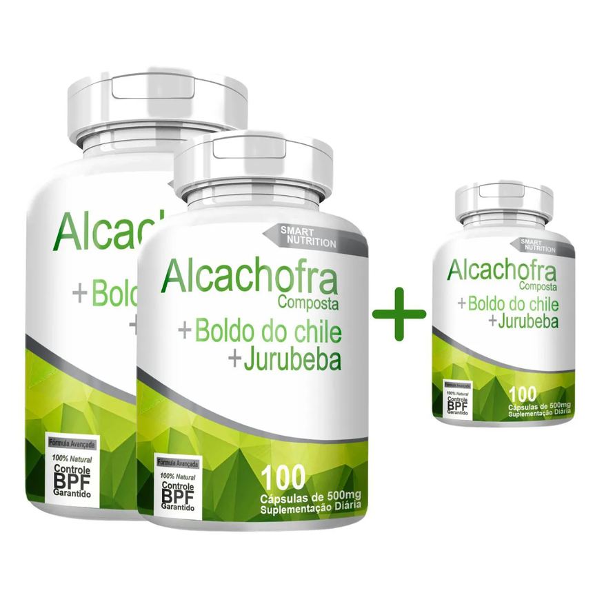4Elementos Alcachofra Composta com Total de 300 cápsulas
