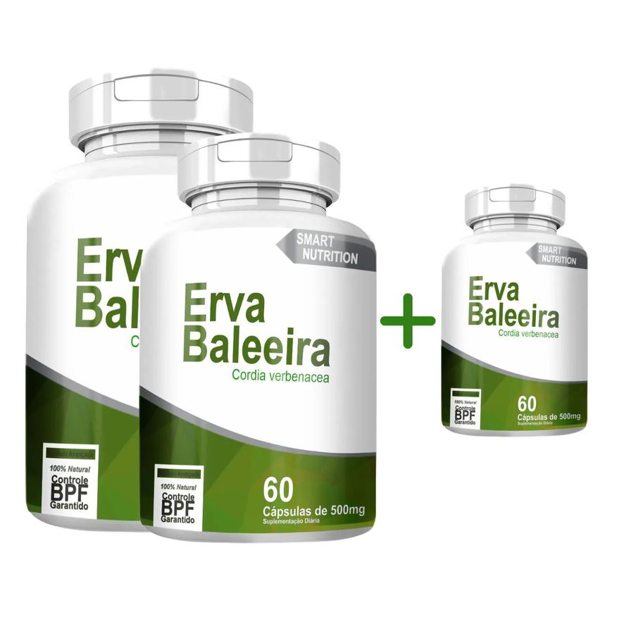 4Elementos Erva Baleeira com Total de 180 cápsulas