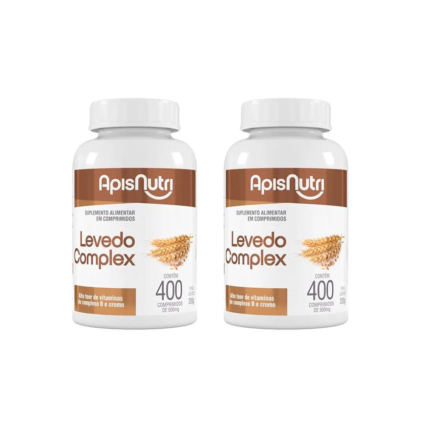 Apisnutri Kit 2 Levedo Complex 400 comprimidos 500mg