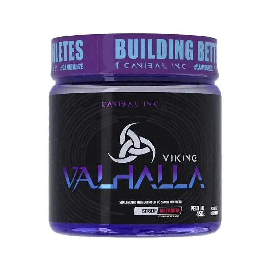 Canibal Pré Treino Viking Valhalla Sabor Melancia Pote 450g