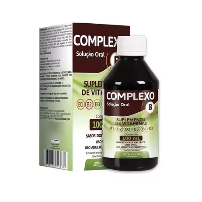 Arte Nativa Vitamina Complexo B Solução 100ml – Força Imunidade e Disposição