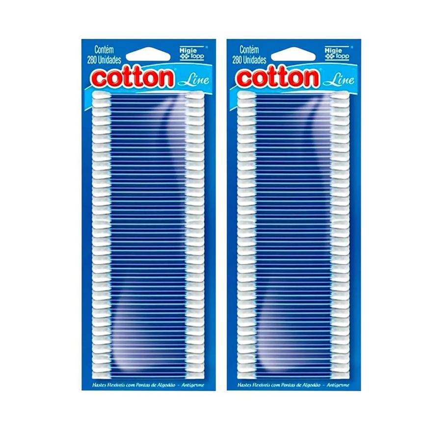 Cotton Line Kit C2 Hastes Flexíveis Algodão 280 unidades