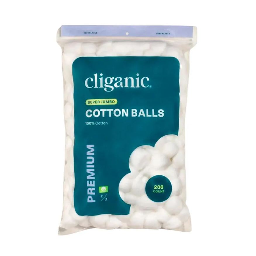 Cliganic Bola Algodão Super Jumbo Pacote 200un Importado