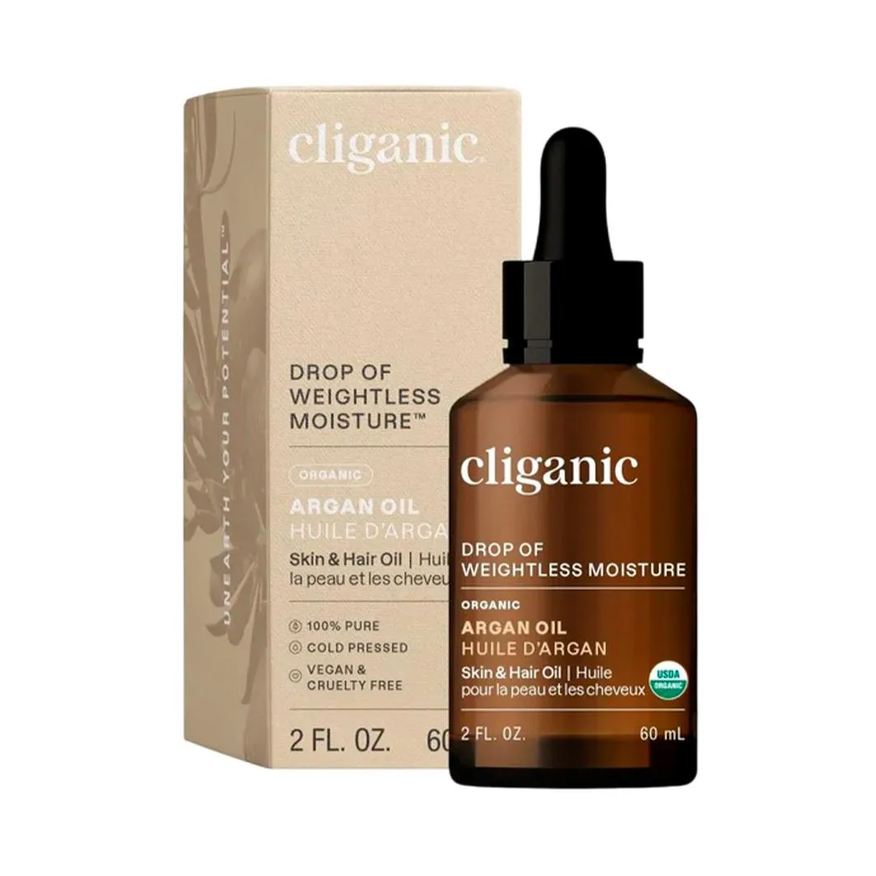 Cliganic Óleo de Argan Orgânico 60ml Importado