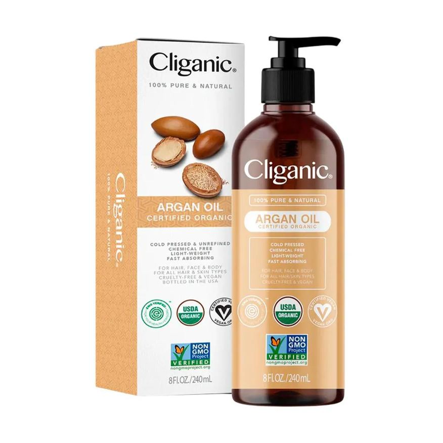 Cliganic Óleo de Argan Orgânico 240ml Importado