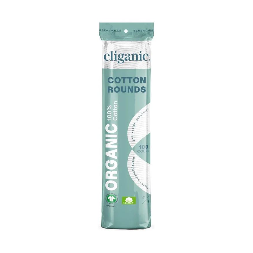 Cliganic Disco Remoção Maquiagem Pacote com 100un