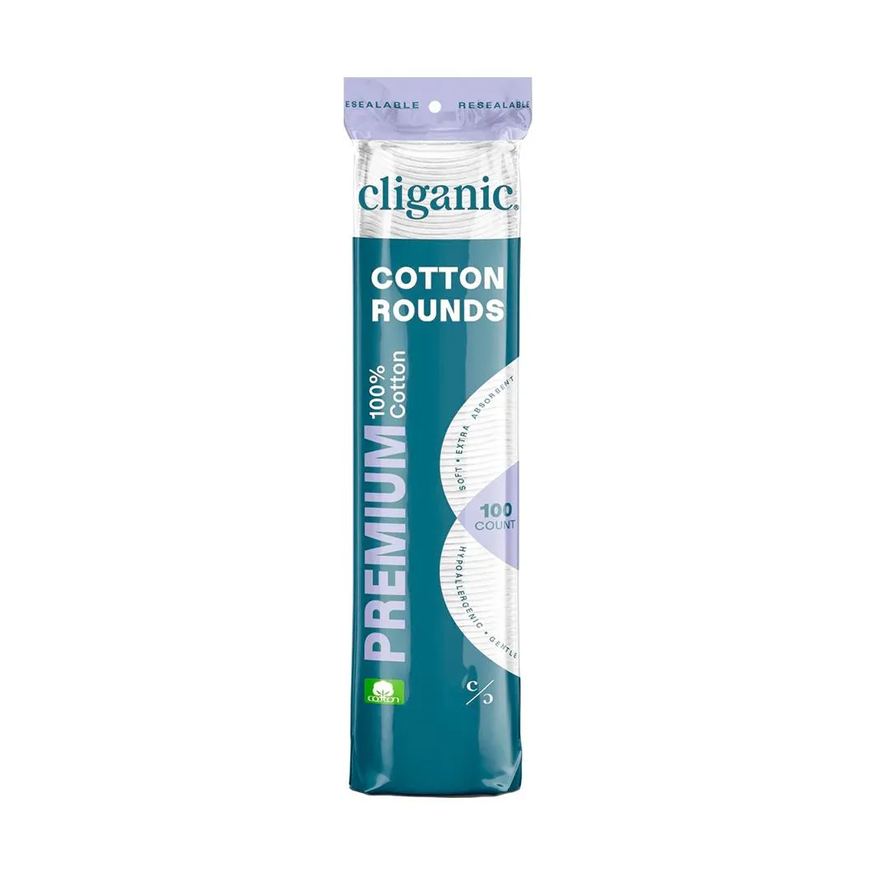 Cliganic Disco Algodão Premium Limpeza Facial Psc 100un