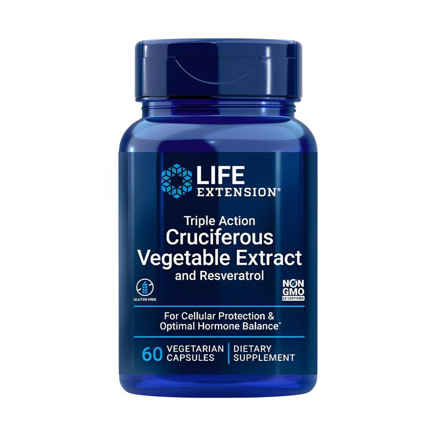 Life Extension Extrato Vegetal Crucífero 60Cap Importado