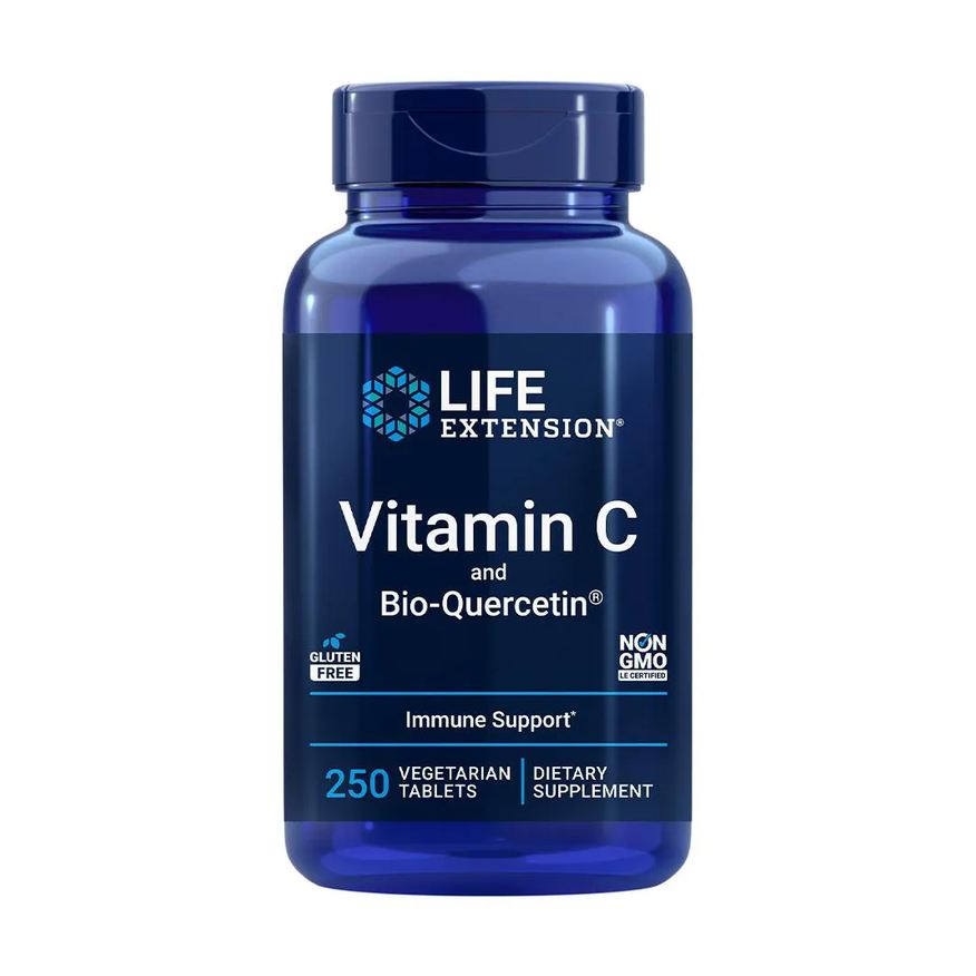 Life Extension Vitamina C Bio-Quercetin 250Tab Importado