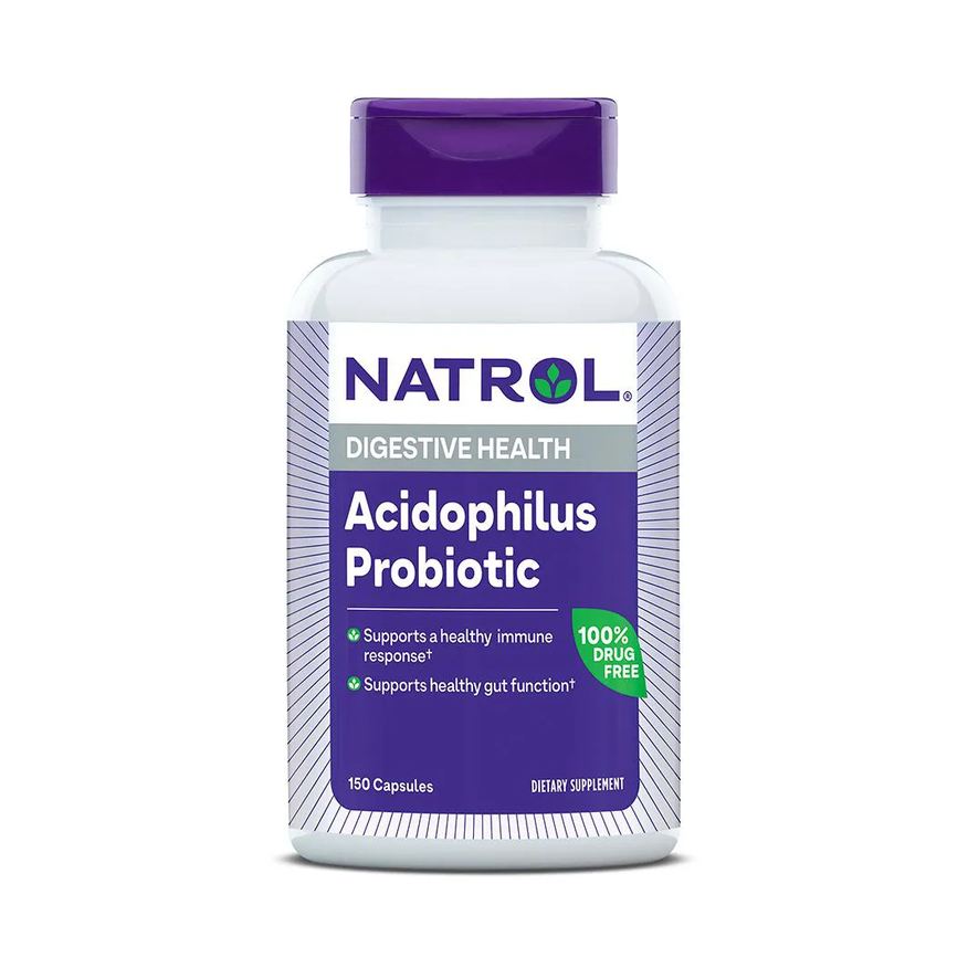 Natrol Probiótico Acidophilus 100mg 150 Cápsulas Importado