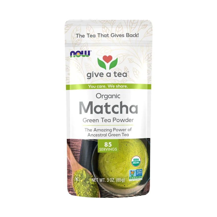 Now Foods Chá Verde Matcha em Pó 85g Orgânico Importado