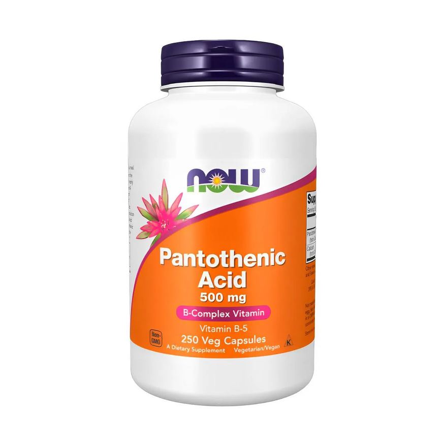 Now Foods Ácido Pantotênico 500mg 250 Cápsluas Importado