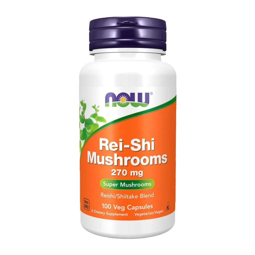 Now Foods Cogumelo Rei-shi Mushrooms 100 Cápsulas Importado