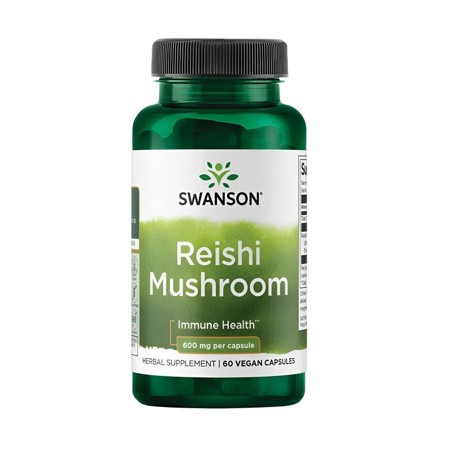 Swanson Cogumelo Reishi 600mg 60 Cápsulas Importado