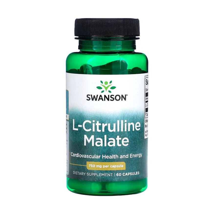 Swanson Malato de L-Citrulina 750mg 60 Cápsulas Importado