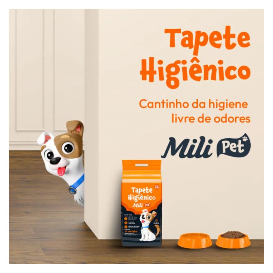 C3 Kit Tapete Higiênico C/ 7 Unidades - Mili Pet