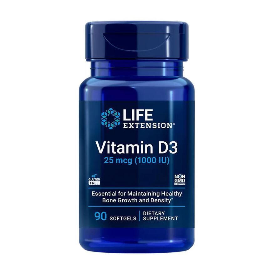 Life Extension Vitamina D3 25mcg 90 Softgels Importado
