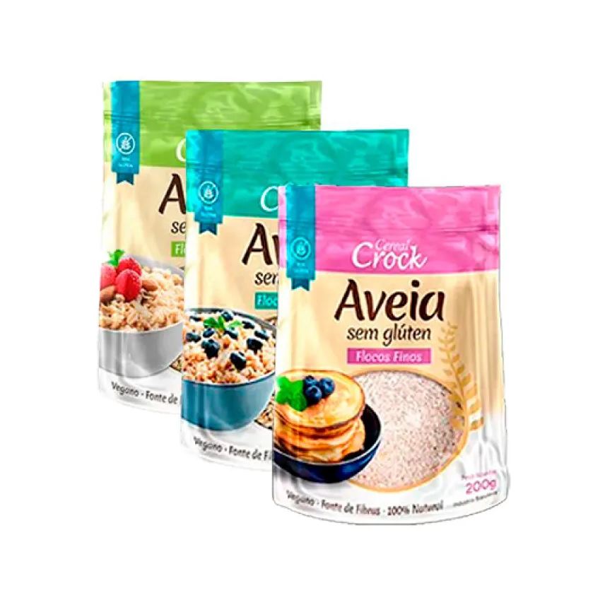 Leve Croc Kit 3 Aveia em Flocos Sem Glúten Leve Croc: Grossos, Médios, Finos