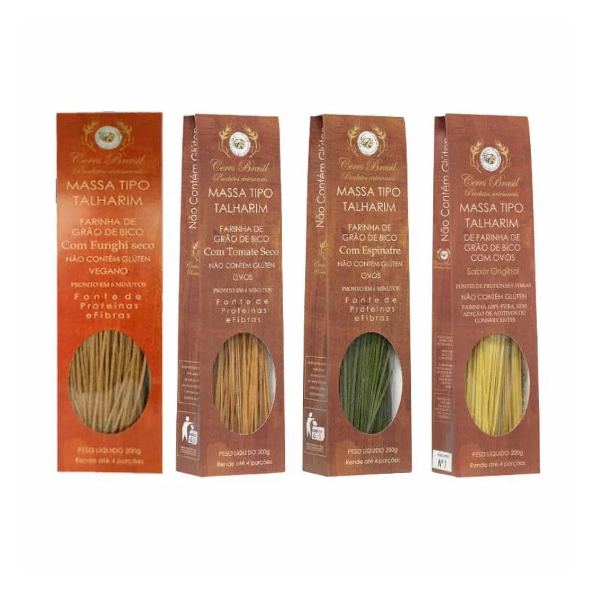 Ceres Kit 4 Talharine Grão de Bico Ceres: Tradicional, Espinafre, Tomate, Funghi