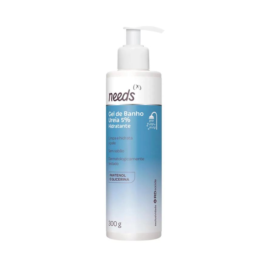 Needs Gel de Banho Hidratante Ureia 5% 300g