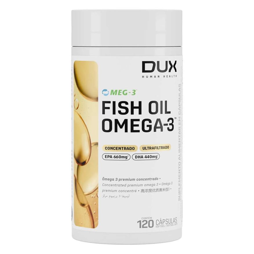 Dux Omega 3 Fish Oil 2000mg Oleo de Peixe com 120 cápsulas