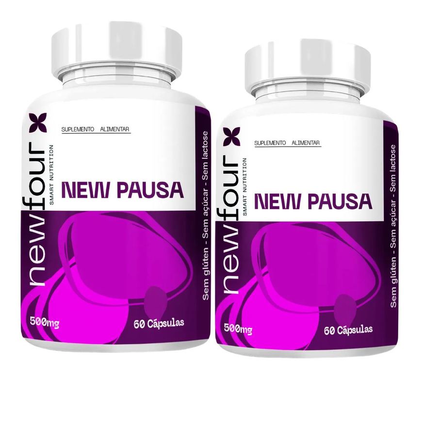 New Four New Pausa Kit com 2 Potes com Total de 120 Capsulas
