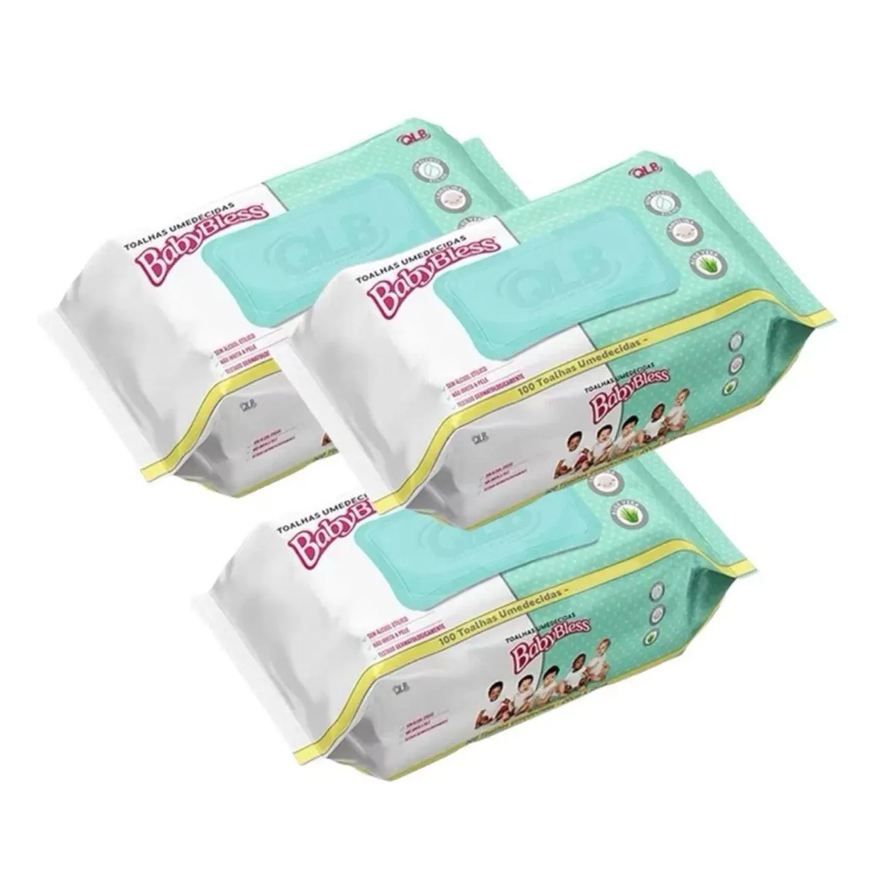Qlb Pack De Lenços Umedecidos Baby Bless 300 Unidades