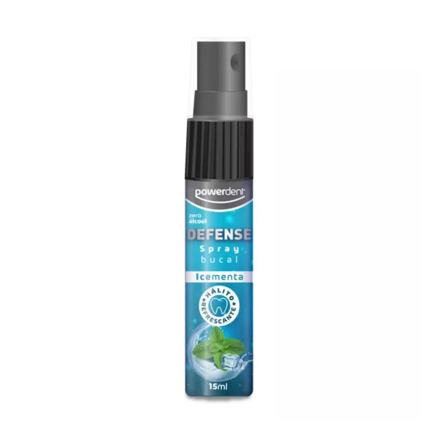 Powerdent Spray Bucal Defense Ice Combate Mal Hálito 15ml Unidade Menta