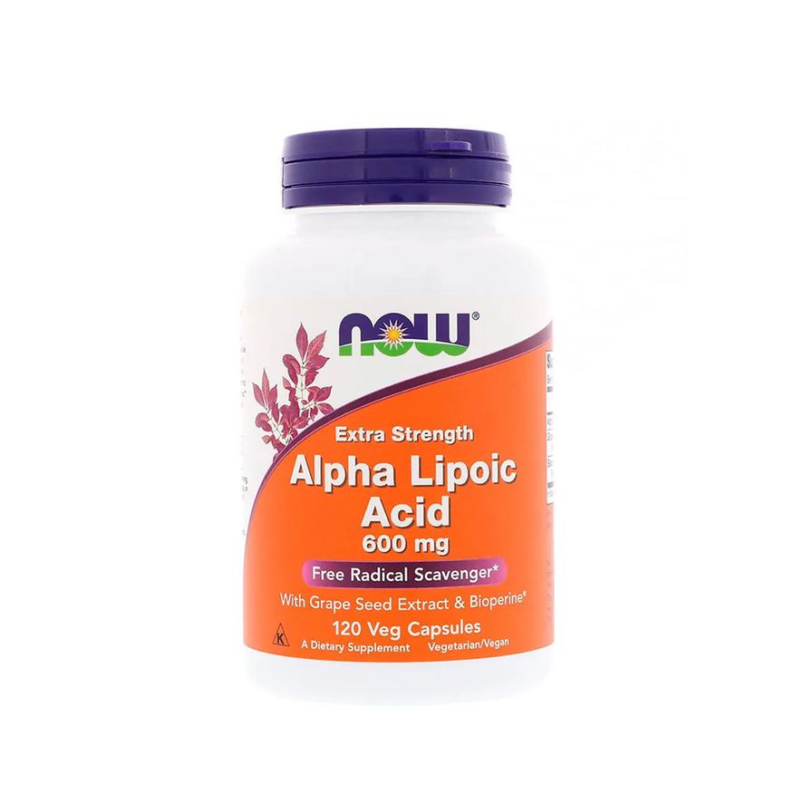 Now Foods Alpha Lipoic Acid 600mg (120 Vcaps)