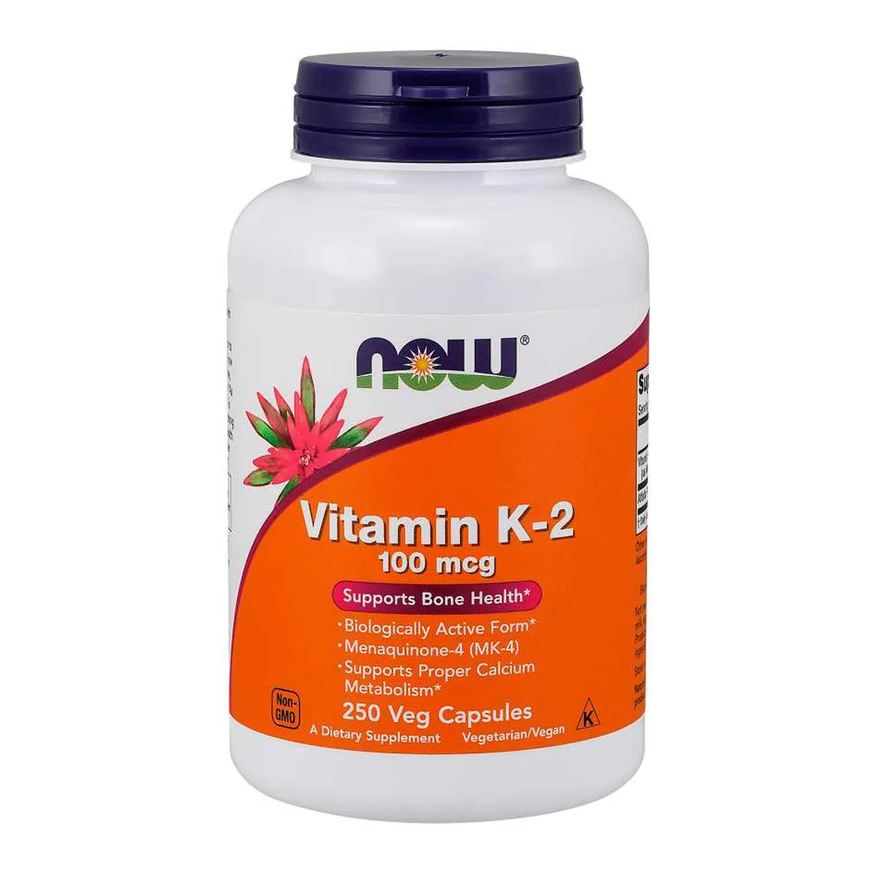 Now Foods Vitamina K2 100mcg (250 Vcaps)