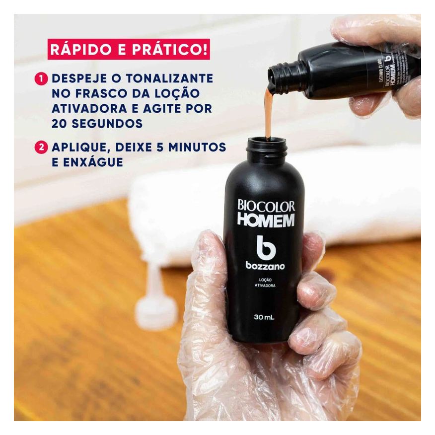 Bozzano Tonalizante de Cabelo Biocolor Homem - Castanho Claro