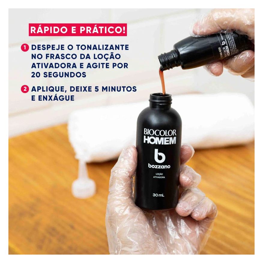 Bozzano Tonalizante de Cabelo Biocolor Homem - Castanho Médio