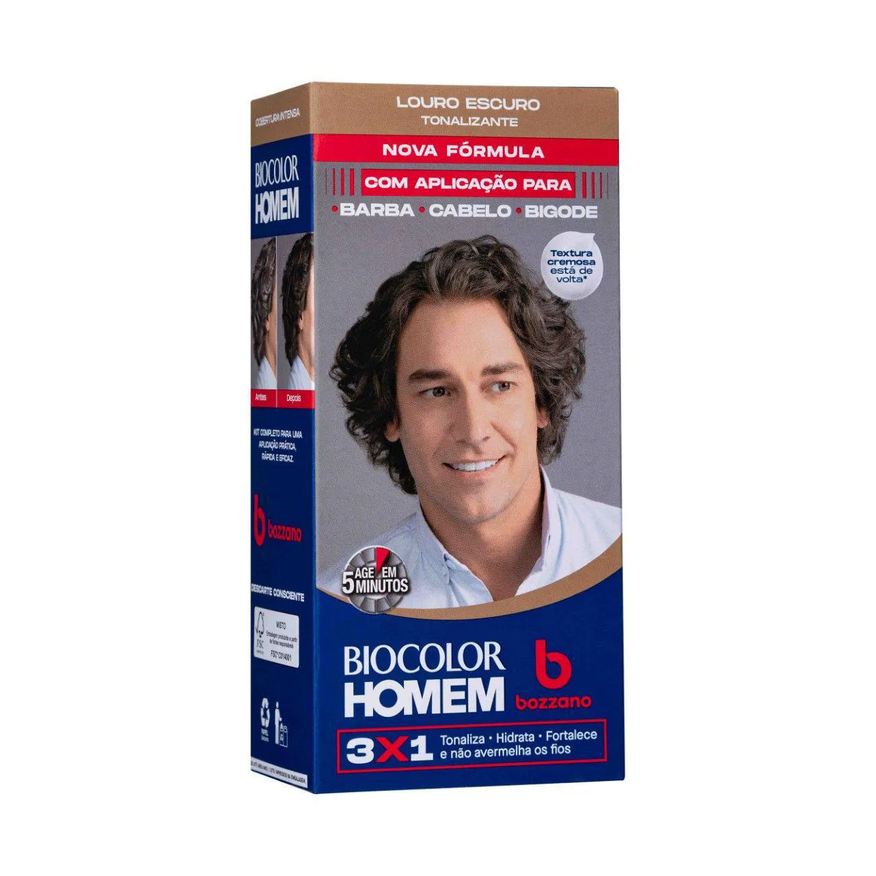 Bozzano Tonalizante de Cabelo Biocolor Homem - Louro Escuro