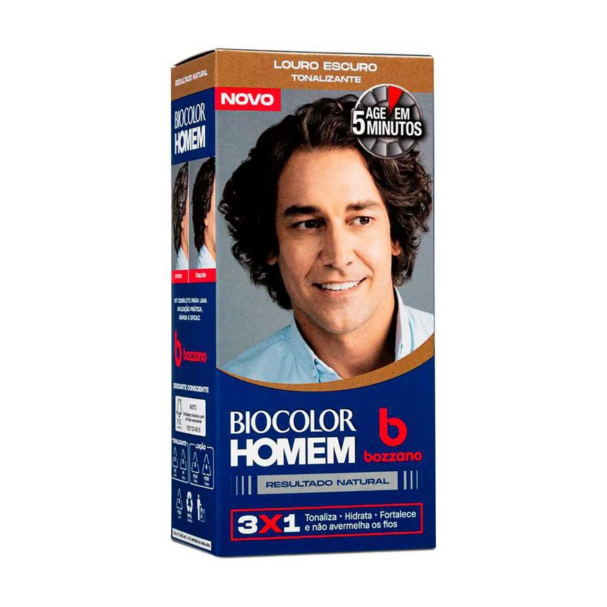 Bozzano Tonalizante de Cabelo Biocolor Homem - Louro Escuro