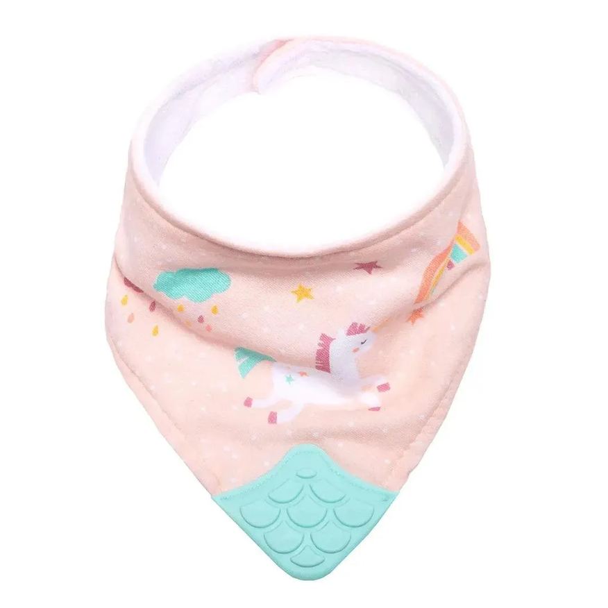 Buba Babador Bandana C/mordedor Magic Unicórnio Rosa