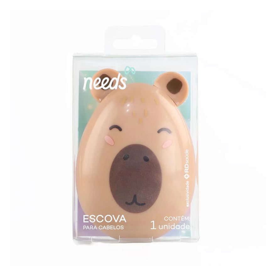 Needs Escova para Cabelos Capivara 1 unidade