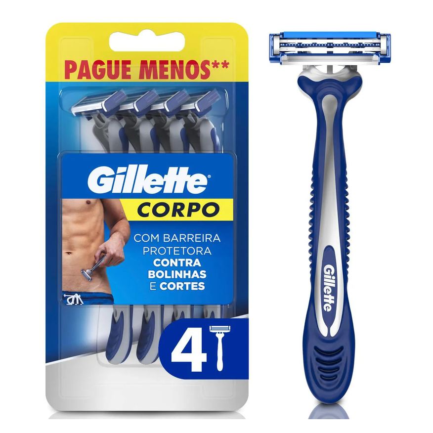 Gillette Aparelho para Depilação Corpo Descartável