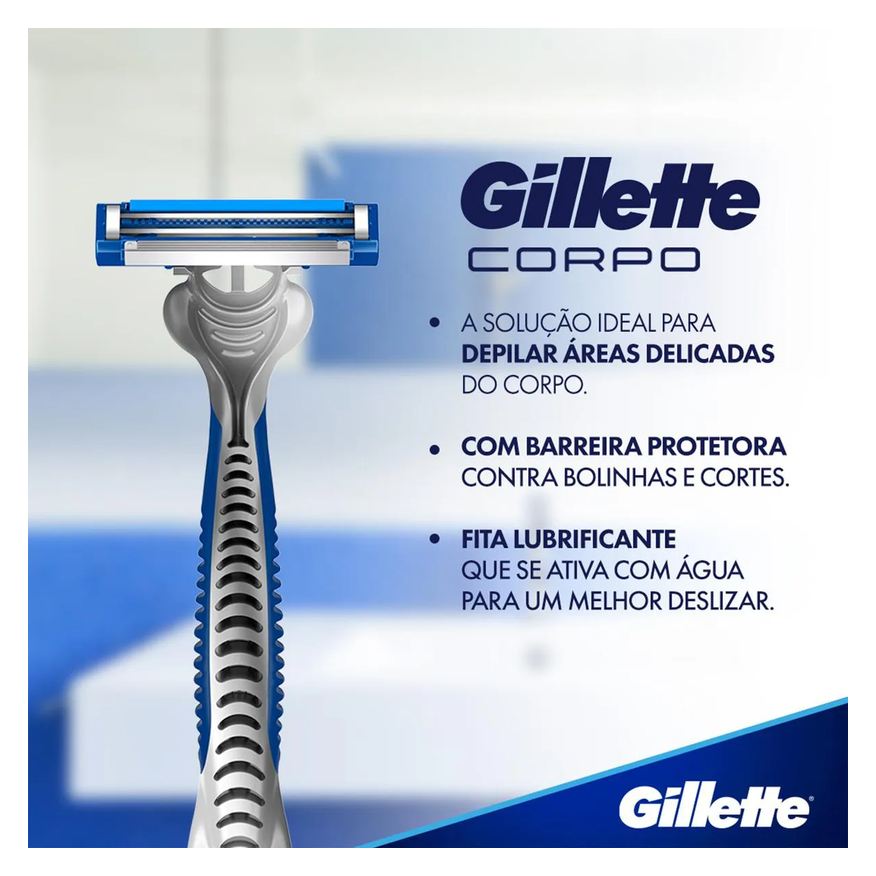 Gillette Aparelho para Depilação Corpo Descartável