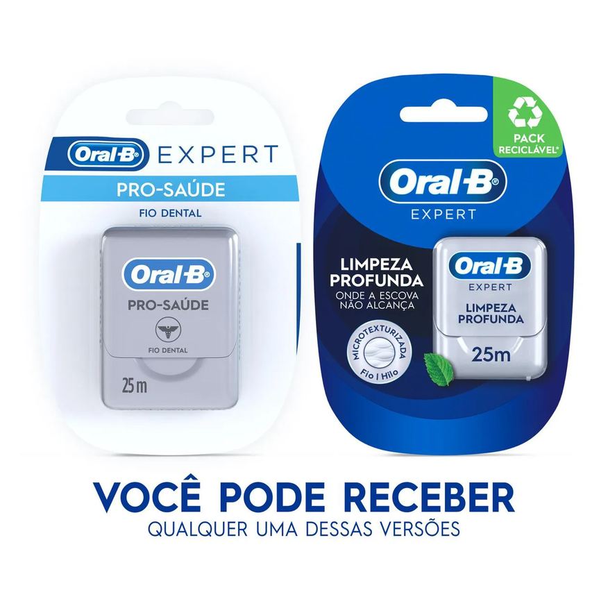 Oral-B Fio Dental Expert Limpeza Profunda Sabor Menta 25m