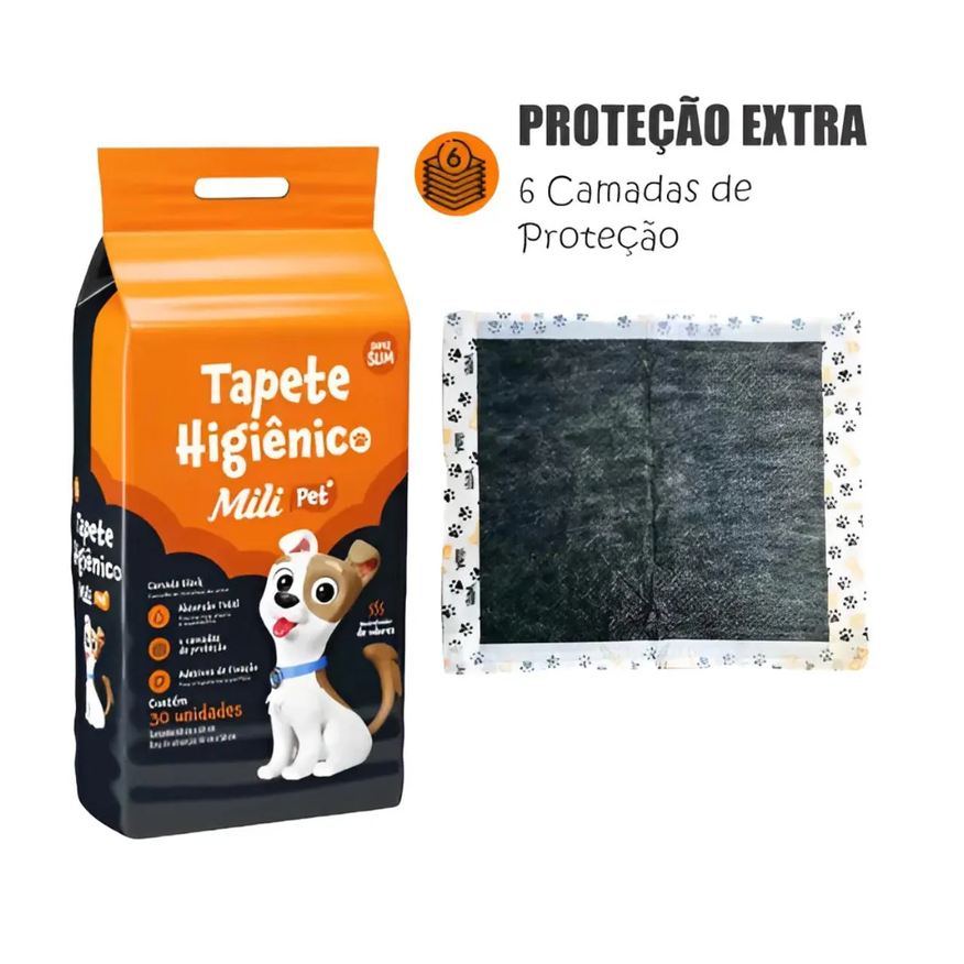 Un 2 Unidades Tapete Higienico Pet Mili Neutralizador de Odores 30 Unidades