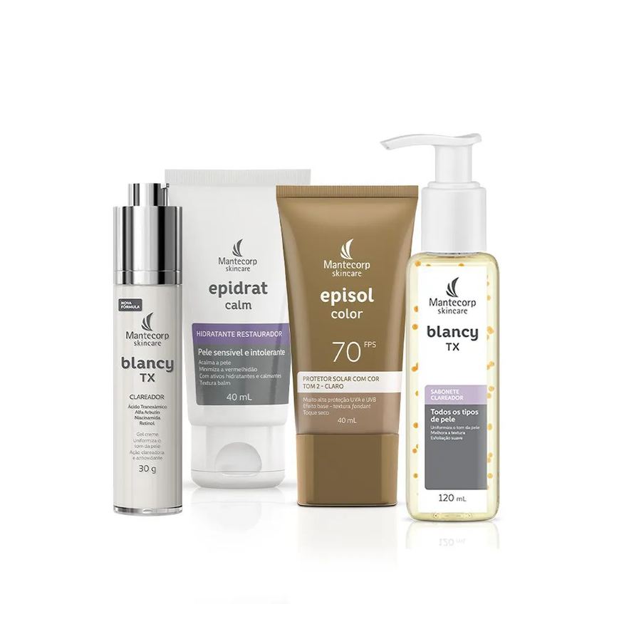 Mantecorp Skincare Kit Ilumine-se Blancy Tx + Epidrat + Episol Color Tom2