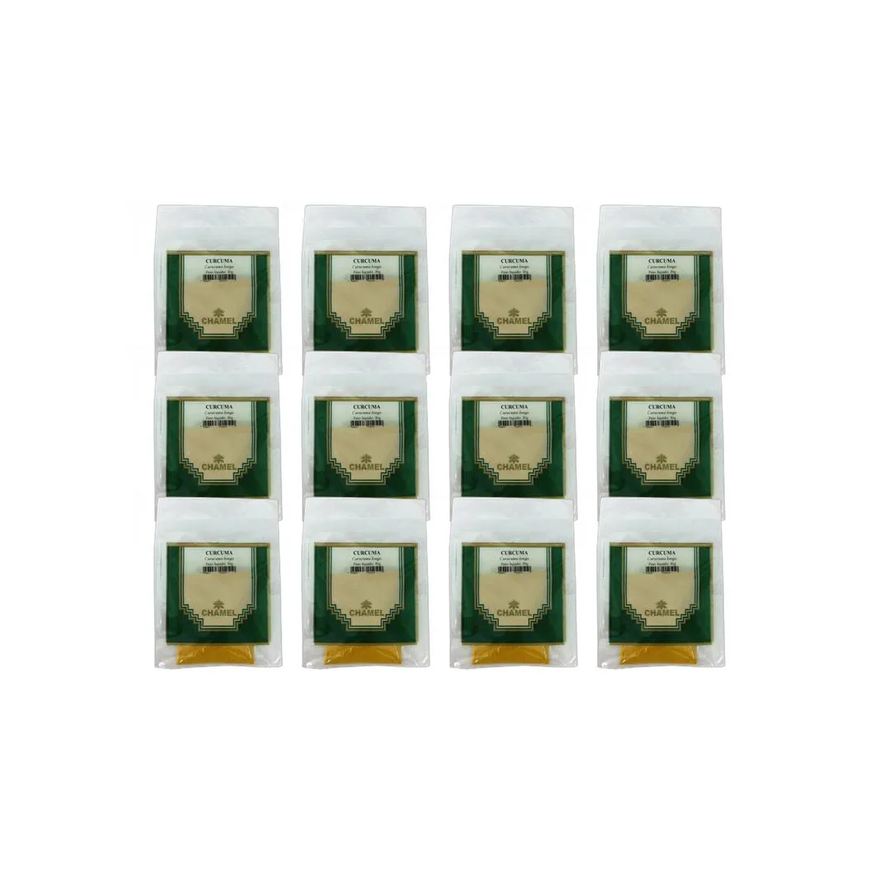 Chamel Kit 12X Pacote De Curcuma 30g