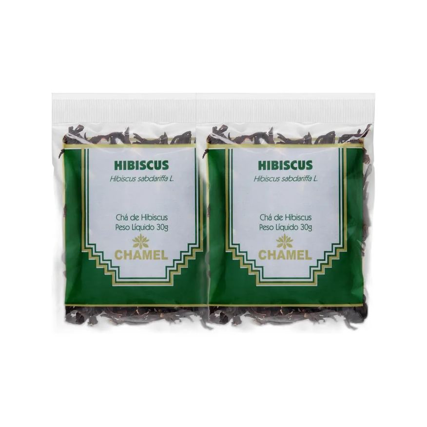 Chamel Kit 2X Chá Pacote Hibiscus 30g