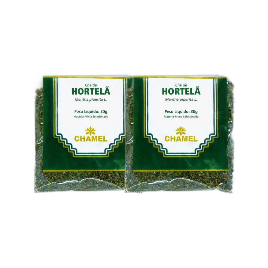 Chamel Kit 2X Chá Pacote Hortela 30g